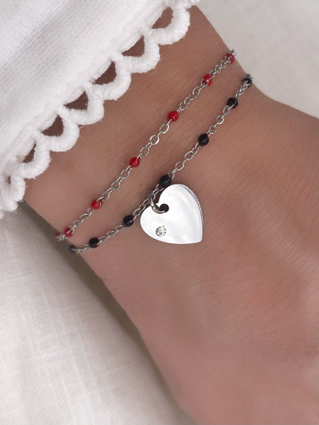 BRACELET AMOUR ARGENTÉ